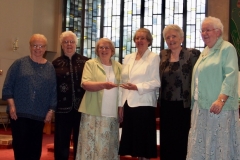 Presentation of plaque from St. David's parish